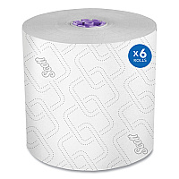 Scott Essential High Capacity Hard Roll Towel, White, 8" x 950 ft, 6 Rolls/Carton (02001)