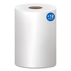 Scott Essential Hard Roll Towels for Business, Absorbency Pockets, 1.5" Core, 8 x 400 ft, White, 12 Rolls/Carton (02068)