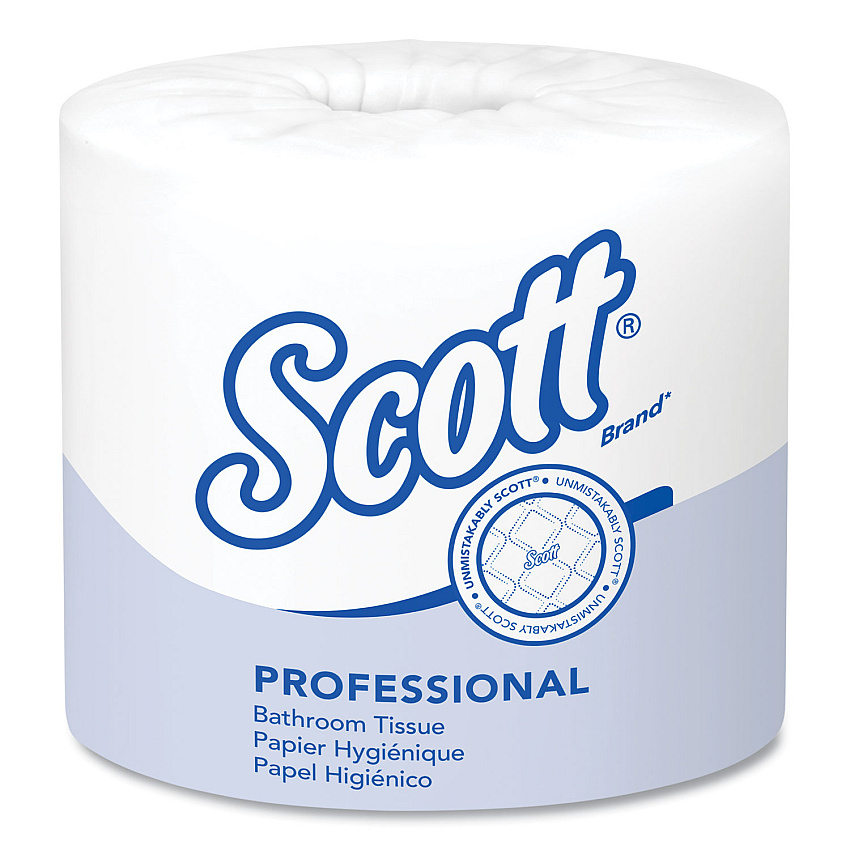 Scott Essential Standard Roll Bathroom Tissue for Business, Septic Safe, 1-Ply, White, 1210 Sheets/Roll, 80 Rolls/Carton (05102CT)