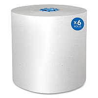 Pro Hard Roll Paper Towels with Absorbency Pockets, for Scott Pro Dispenser, Blue Core Only, 7.5" x 900 ft, 6 Rolls/Carton (43959)