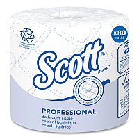 Scott Essential 100% Recycled Fiber SRB Bathroom Tissue, Septic Safe, 2-Ply, White, 506 Sheets/Roll, 80 Rolls/Carton (13217)