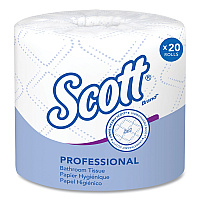 Scott Essential Standard Roll Bathroom Tissue for Business, Convenience Carton, 2 Ply, White, 550 Sheets/Roll, 20 Rolls/Carton (13607)