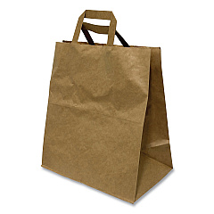 Kari-Out Kraft Paper Bags, 11 x 7 x 12, Kraft Brown, 250/Carton (1200410)