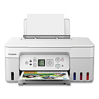 Canon PIXMA G3270 Wireless MegaTank All-In-One Printer, Copy/Print/Scan, White (5805C022)
