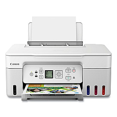 Canon PIXMA G3270 Wireless MegaTank All-In-One Printer, Copy/Print/Scan, White (5805C022)