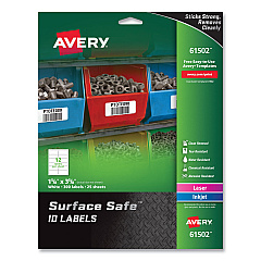 Avery 61502 Surface Safe ID Labels