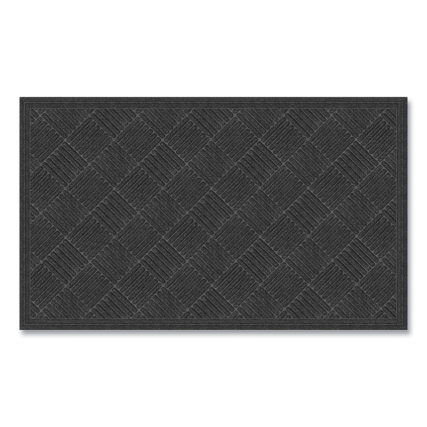 Apache Mills Ecomat Crosshatch Entry Mat, 36 x 60, Charcoal (072023)