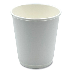 Boardwalk Paper Hot Cups, Double-Walled, 8 oz, White, 500/Carton (BWKDW8HCUP)