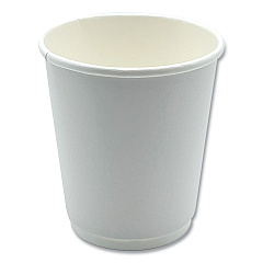 Boardwalk Paper Hot Cups, Double-Walled, 8 oz, White, 25/Pack (BWKDW8HCUPPK)