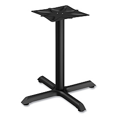 Alera Hospitality Series Single-Column Bases, 28.5"h, 300 lb Cap, Steel, Black (ALETBH283B)