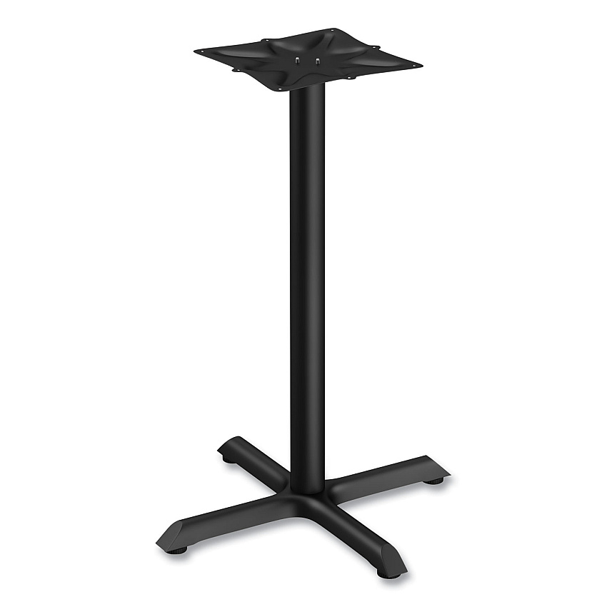 Alera Hospitality Series Single-Column Bases, 40.38"h, 300 lb Cap, Steel, Black (ALETBH423B)