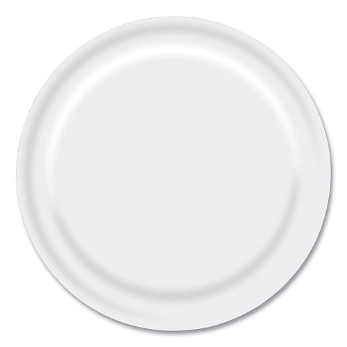 Boardwalk Paper Dinnerware, Plate, 9" Diameter, White, 1,000/Carton (BWKWH9PLT)