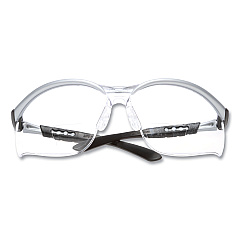 3M BX Molded-In Diopter Safety Glasses, 2.5+ Diopter Strength, Silver/Black Frame, Clear Lens (1137600000)