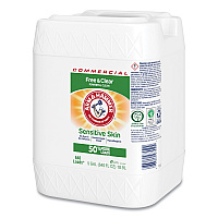 Arm &amp; Hammer HE Compatible Liquid Detergent, Unscented, 640 Loads, Free and Clear Scent, 5 gal Jug (3320097550)