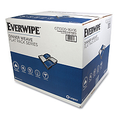 Everwipe Premium Linen-Like Guest Towel Napkins Flat Pack, 2-Ply, 16" x 16", White, 1,000/Carton (GT100016X16)