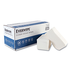 Everwipe Premium Linen-Like Guest Towel Napkins, 2-Ply, 12" x 17", White, 100/Pack, 5 Packs/Carton (DW500)