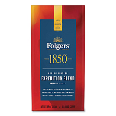 1850 Coffee, Pioneer Blend, Medium Roast, Ground, 12 oz Bag (60514EA)