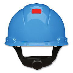 3M SecureFit H-Series Hard Hats, H-700 Cap with UV Indicator, 4-Point Pressure Diffusion Ratchet Suspension, Blue (H703SFRUV)