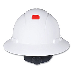 3M SecureFit H-Series Hard Hats, H-800 Hat with UV Indicator, 4-Point Pressure Diffusion Ratchet Suspension, White (H801SFRUV)