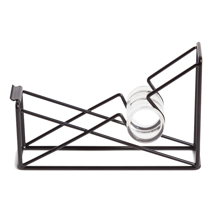 U Brands Vena Tape Dispenser, 1" Core, Metal, Black (3839U0624)