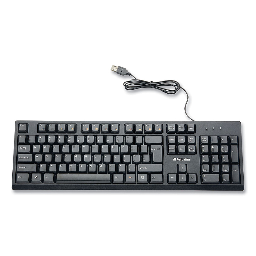 Verbatim Wired Keyboard, Black (70735)