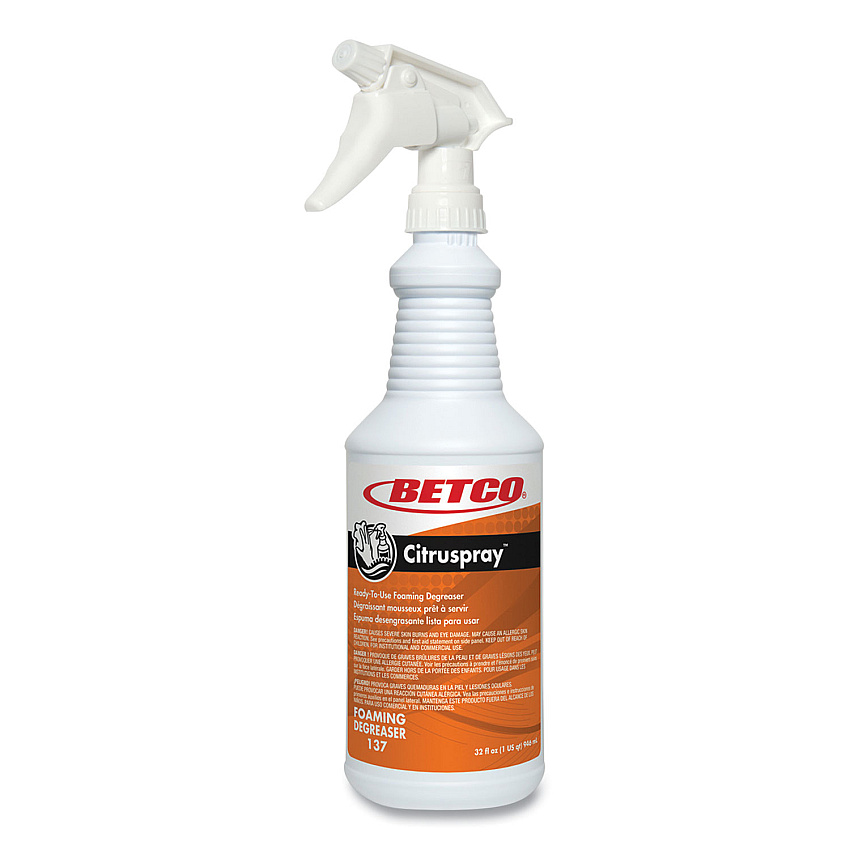 Betco Citruspray Degreaser, Citrus Orange Scent; 32 oz Bottle, 12/Carton (1371200)