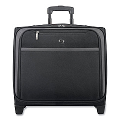 SOLO Dakota Rolling Overnighter Case, 16", 8 x 16 x 14.2, Black (CLA9014U2)