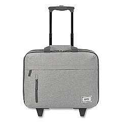 SOLO Re:Start Underseat Rolling Case, 15.6, 16 x 6 x 14, Light Gray (UBN91510)