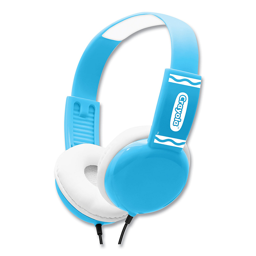 Crayola Cheer Wired Headphones, Blue/White (CHPM510B)
