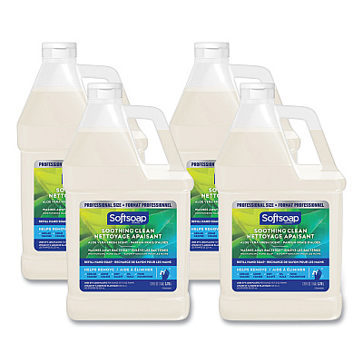 Softsoap Liquid Hand Soap Refill with Aloe, Aloe Vera Fresh Scent,  1 gal Refill Bottle, 4/Carton (61036483CT)
