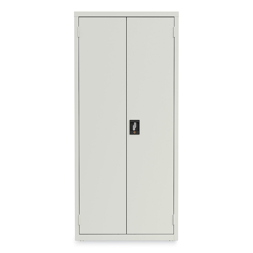 Alera Fully Assembled Storage Cabinets, 3 Shelves, 30" x 15" x 66", Light Gray (ALEHCM6615LG)