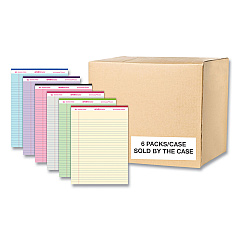 Roaring Spring Enviroshades Legal Notepads, 50 Assorted 8.5 x 11.75 Sheets, 36 Notepads/Carton (74221CS)