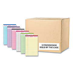 Roaring Spring Enviroshades Legal Notepads, 50 Assorted 5 x 8 Sheets, 72 Notepads/Carton (74220CS)
