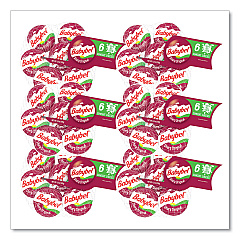 Mini Babybel Sharp Original, Sharp Cheddar, 0.71 oz Individually Wrapped, 6/Bag, 6 Bags/Carton (60000233)