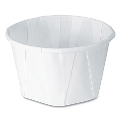 SOLO Paper Portion Cups, ProPlanet Seal, 3.25 oz, White, 250/Bag, 20 Bags/Carton (325)