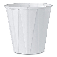 Dart Paper Medical and Dental Treated Cups, 3.5 oz, White, 100/Bag, 50 Bags/Carton (450)