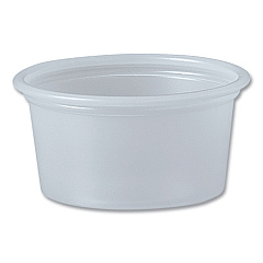 Polystyrene Portion Cups, 0.75 Oz, Translucent, 2,500/carton
