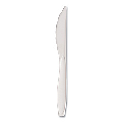 Dart Reliance Medium Heavy Weight Cutlery, Standard Size, Knife, Bulk, White, 1000/CT (RSWK)