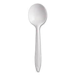 Dart Style Setter Mediumweight Plastic, Spoons, White, 5.6", 1000/Carton (SU6BW)