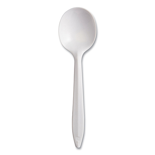 Dart Style Setter Mediumweight Plastic, Spoons, White, 5.6", 1000/Carton (SU6BW)