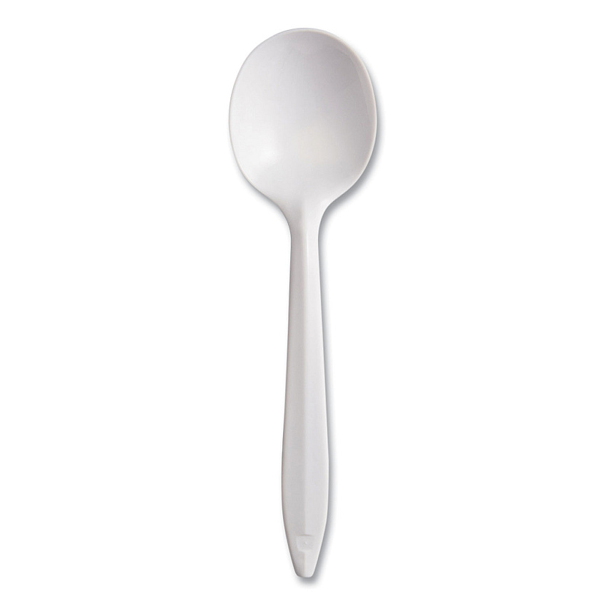 Dart Style Setter Mediumweight Plastic, Spoons, White, 5.6", 1000/Carton (SU6BW)