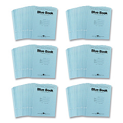 Roaring Spring Examination Blue Book, Wide/Legal Rule, Blue Cover, (12) 11 x 8.5 Sheets, 300/Carton (77519CS)