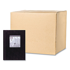 Roaring Spring Lab and Science Black Notebook, Quad Rule (5 sq/in), Black Cover, (60) 11 x 8.5 Sheets, 24/Carton (77591CS)