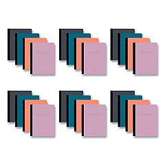 Roaring Spring Poly Flex Composition Notebook, Med/College Rule, Assorted Cover, (70) 9.75 x 7.5 Sheets, 24/Carton (77294CS)
