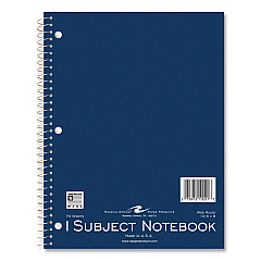 Roaring Spring Subject Wirebound Promo Notebook, 1-Subject, Wide/Legal Rule, Assorted Cover, (70) 10.5 x 8 Sheets, 24/Carton (10021CS)