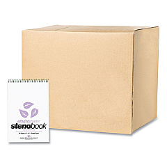 Roaring Spring EnviroShades Steno Pad, Gregg Rule, White Cover, 80 Orchid 6 x 9 Sheets, 24 Pads/Carton (12264CS)