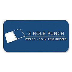 Roaring Spring Graph Filler Paper, 3-Hole, Quadrille: 5 sq in, (100) 8.5 x 5.5 Sheets, 48/Carton (20815CS)