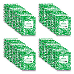 Roaring Spring Wirebound Composition Book, 1 Subject, Manuscript Format, Green Cover, (36) 9.75 x 7.5 Sheets, 48/Carton (10201CS)