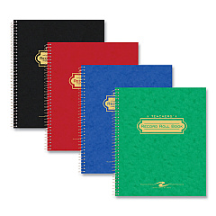 Roaring Spring Teacher's Record and Roll Book, 11 x 8.5, Randomly Assorted Cover Colors, 24/Carton (72900CS)