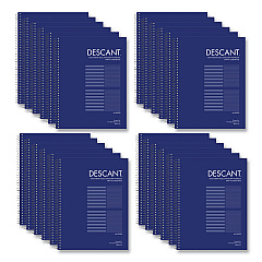 Roaring Spring Music Notebook, Medium/College Rule, Transcription Format, Blue Cover, (32) 8.5 x 11 Sheets, 24/Carton (11032CS)